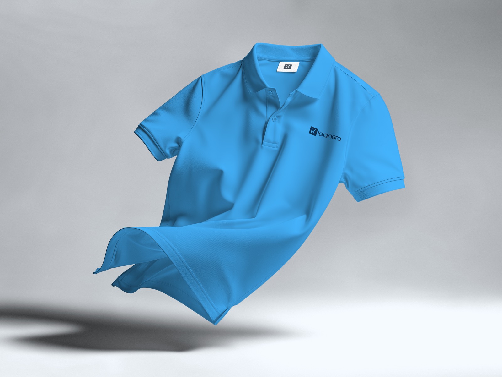 Kleanera branded uniform worn by the cleaning team
